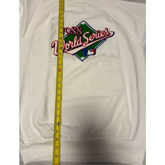Oakland A’s LA Dodgers Size XL 1988 World Series Vintage Crewneck Trench New - Picture 2 of 5